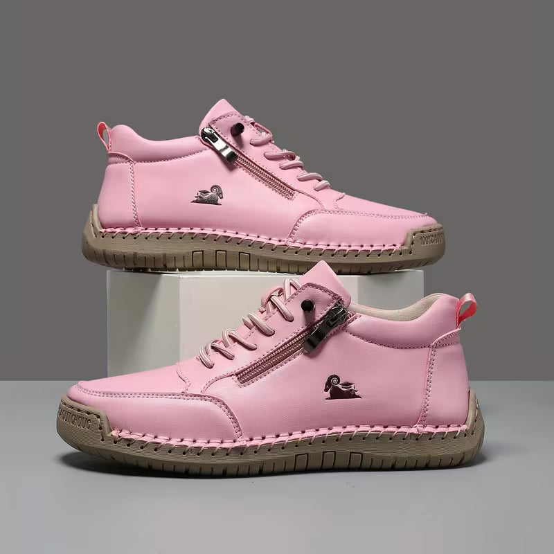 Lola | Bottines Femme Suédées Lacets Zip