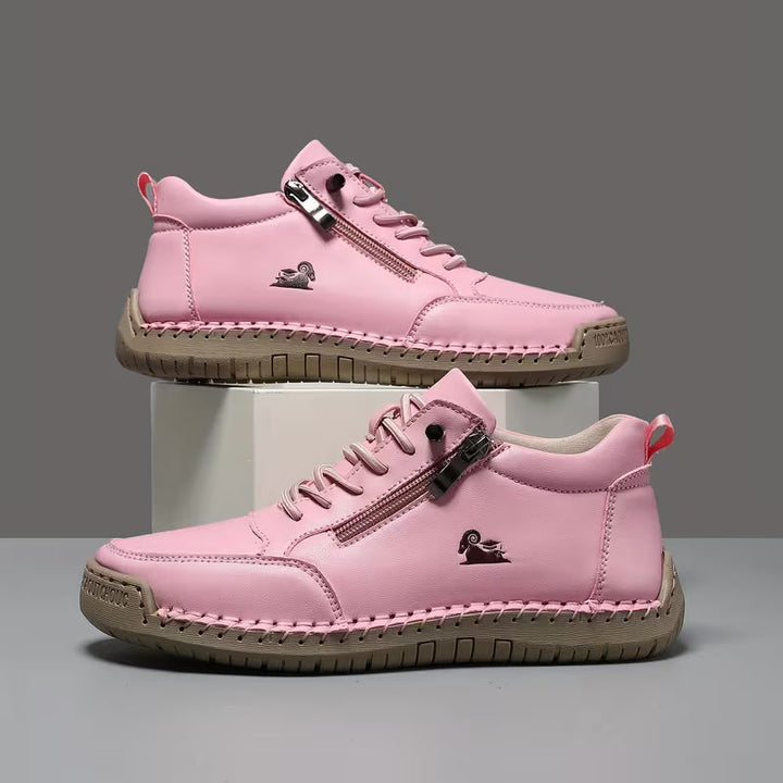 Lola | Bottines Femme Suédées Lacets Zip