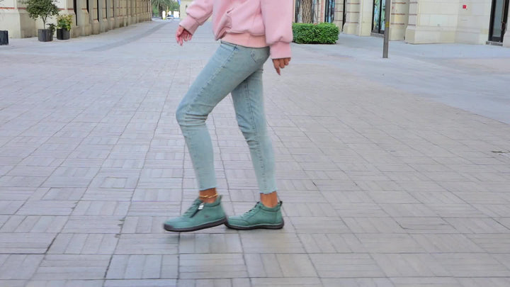 Lola | Bottines Femme Suédées Lacets Zip