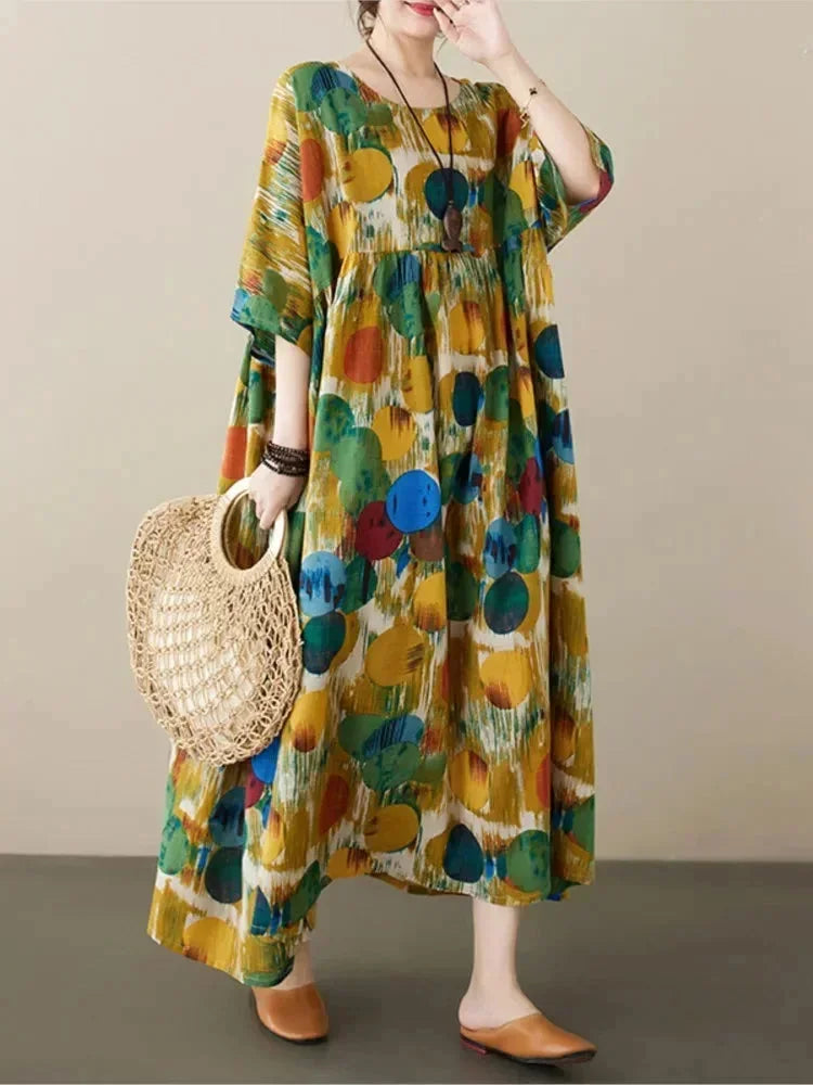 Lola | Robe Femme Imprimée Pois Colorés