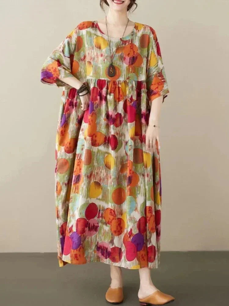 Lola | Robe Femme Imprimée Pois Colorés