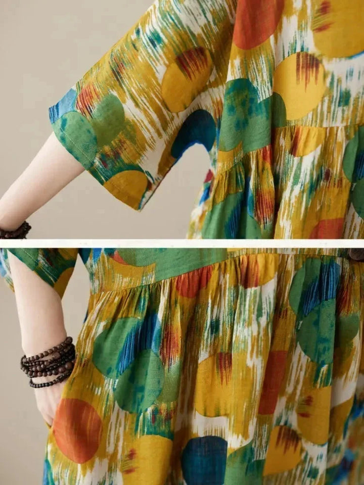 Lola | Robe Femme Imprimée Pois Colorés