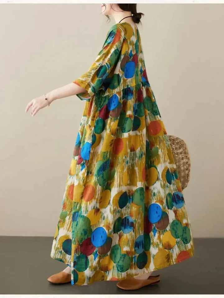 Lola | Robe Femme Imprimée Pois Colorés