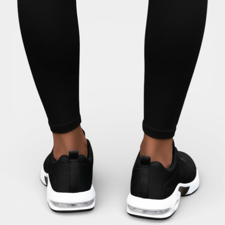 Louise | Basket Femme Semelle Air Noir Blanc