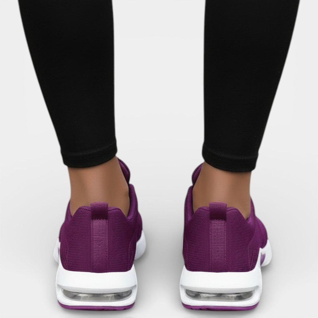 Louise | Basket Femme Semelle Air Noir Blanc