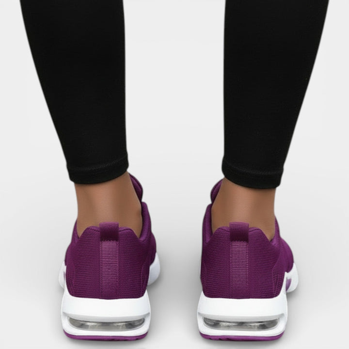 Louise | Basket Femme Semelle Air Noir Blanc