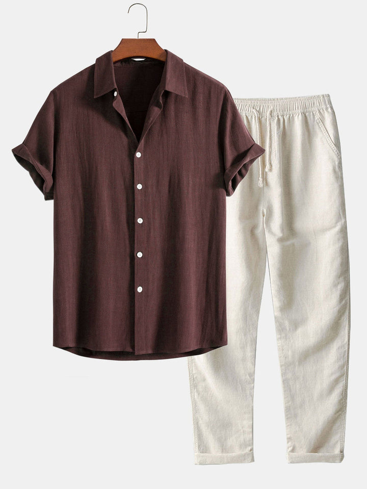 Lucas | Ensemble Chemise Pantalon Homme Lin