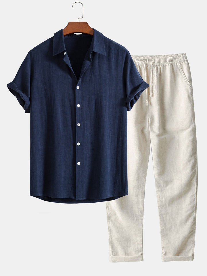 Lucas | Ensemble Chemise Pantalon Homme Lin