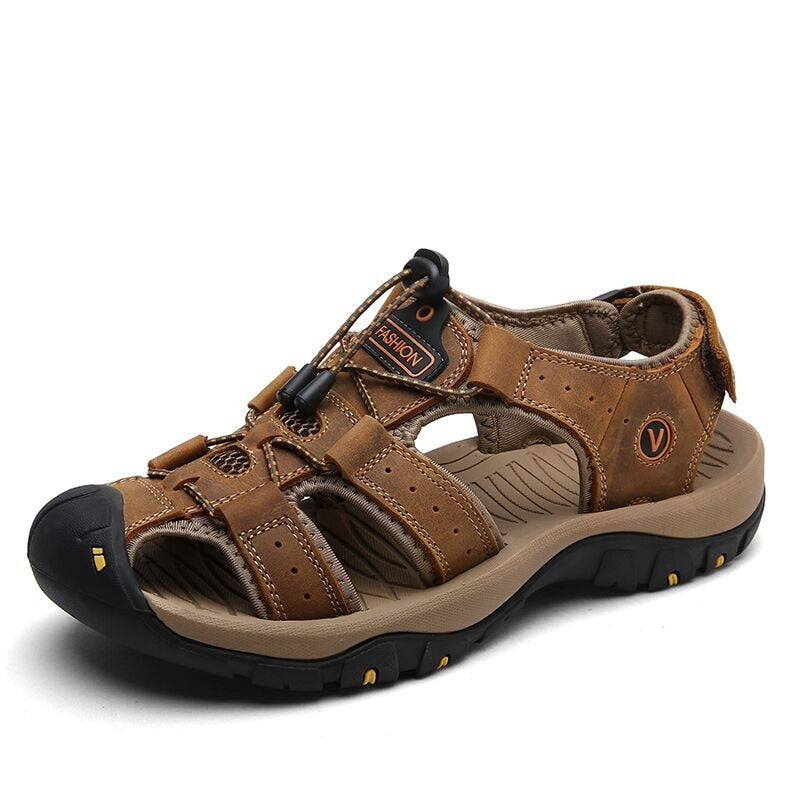 Lucas | Sandales Cuir Homme Scratch Bout Fermé