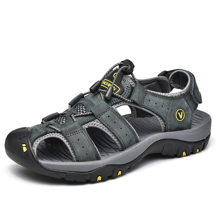Lucas | Sandales Cuir Homme Scratch Bout Fermé