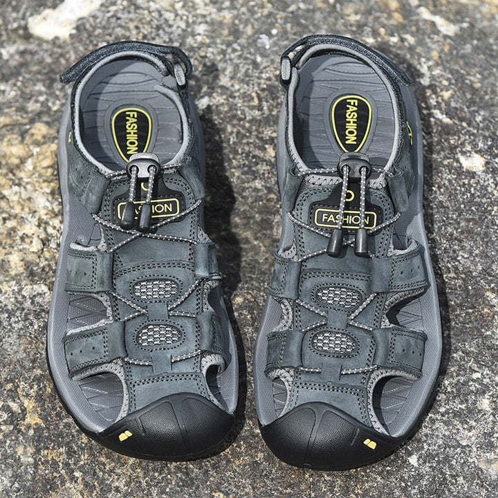 Lucas | Sandales Cuir Homme Scratch Bout Fermé
