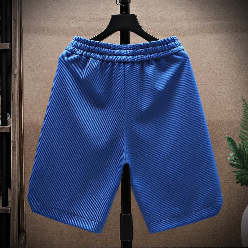 Lucas | Short Homme Cargo Bicolore Bleu et Blanc
