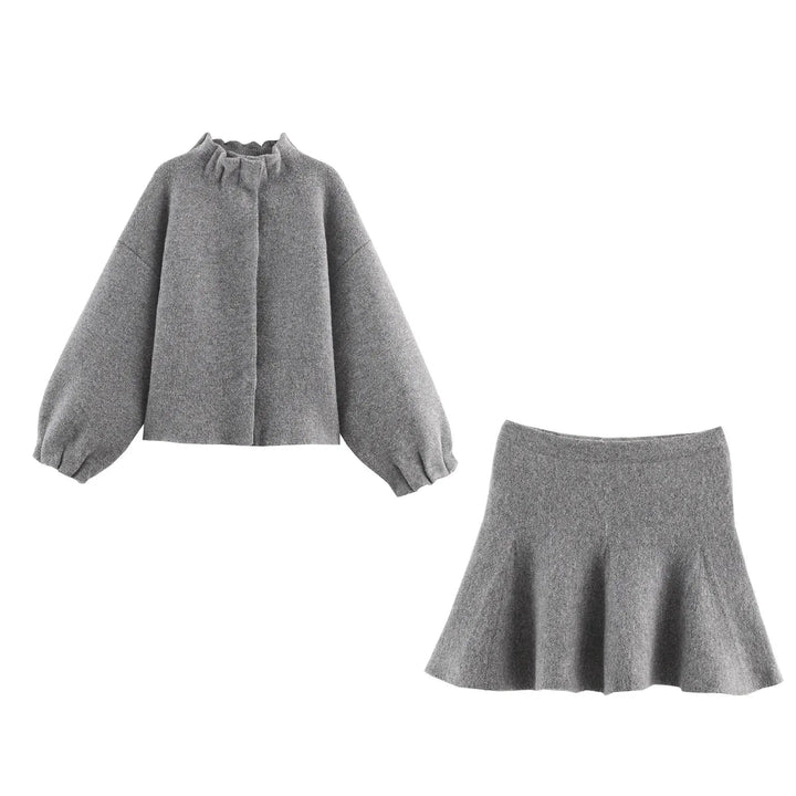 Lucie | Ensemble Vêtements Femme Jupe Mini Maille