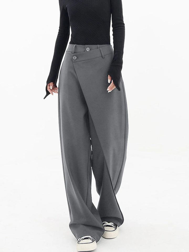 Lucie | Pantalon Large Taille Haute Vêtements Femme