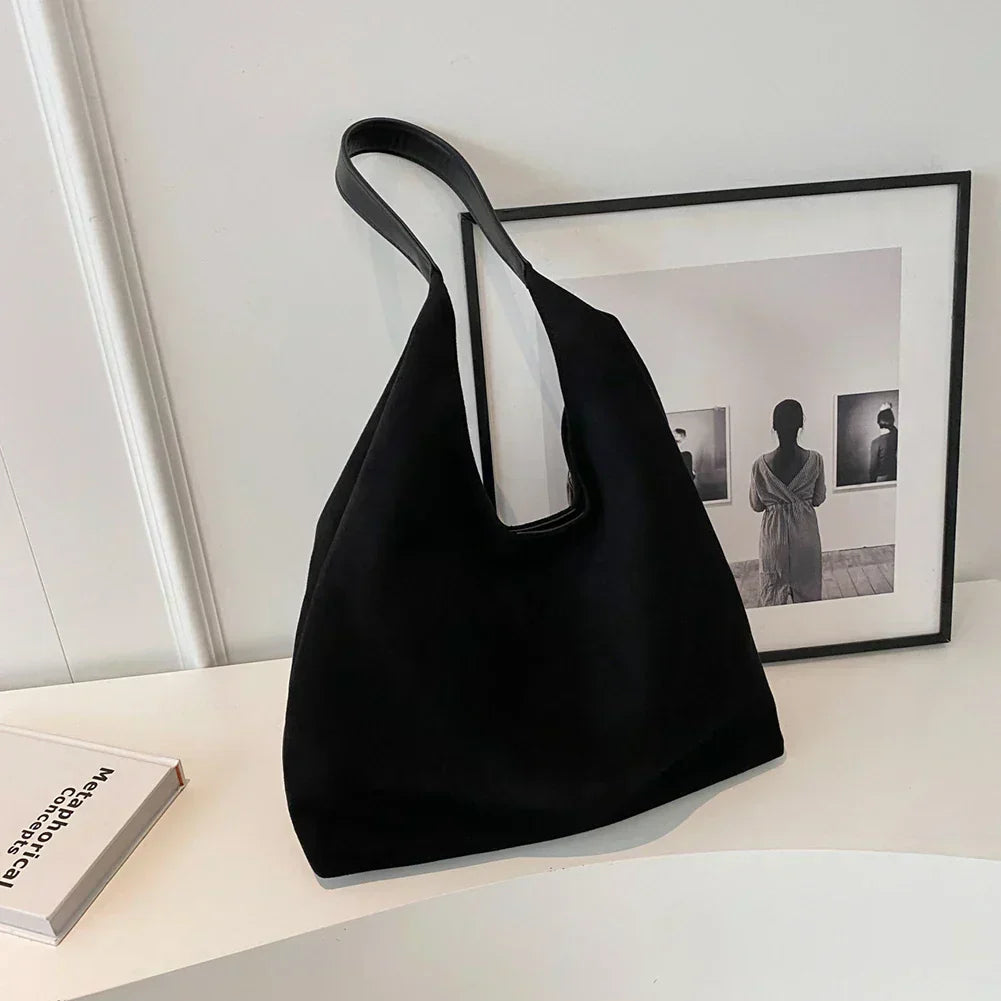 Lucie | Sac Épaule en Daim Beige Femme