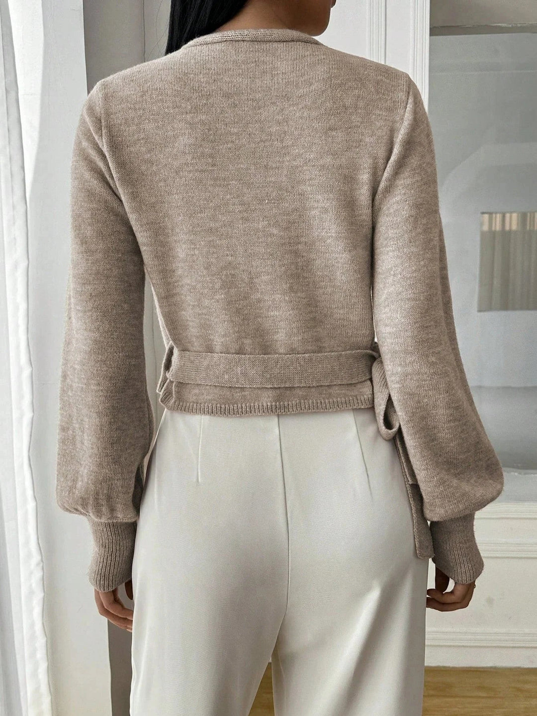 Manon | Pull Cache-Coeur Femme Maille Manches Longues