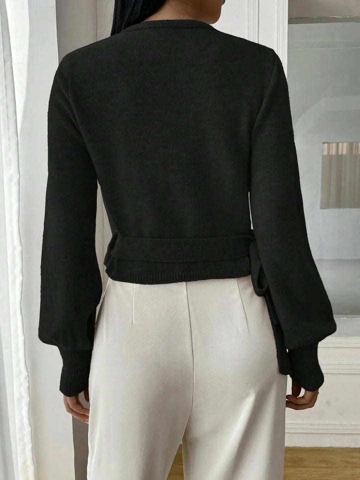 Manon | Pull Cache-Coeur Femme Maille Manches Longues