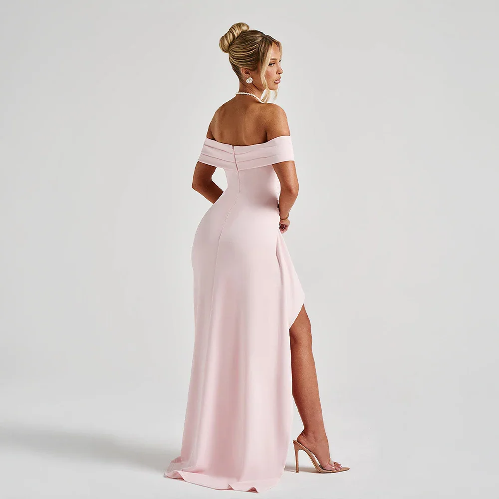 Manon | Robe de Soirée Maxi Fente Épaules Nues
