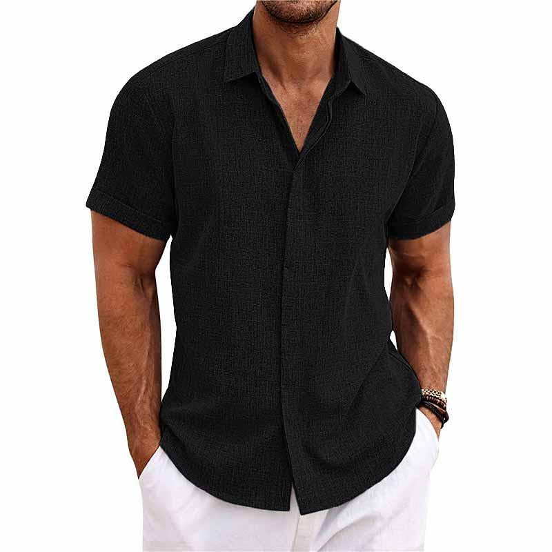 Mathieu | Chemise Homme Lin Manches Courtes