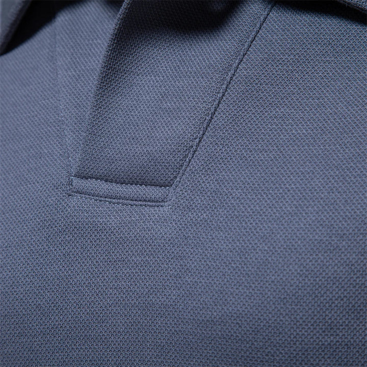 Mathieu | Polo Manches Longues Homme Col Boutonné
