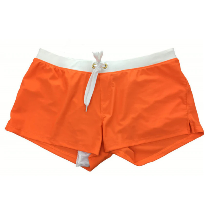 Mathieu | Short de Bain Homme Blanc Lacets