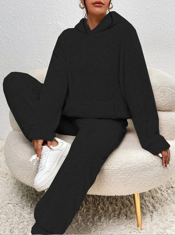 Mathilde | Ensemble Jogging Polaire Femme à Capuche Gris