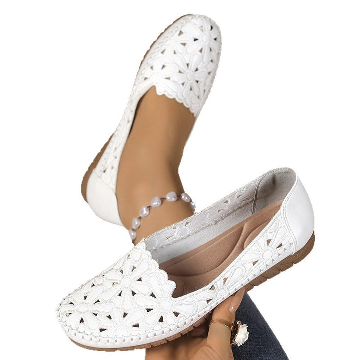 Mathilde | Mocassin Femme à Découpes Florales