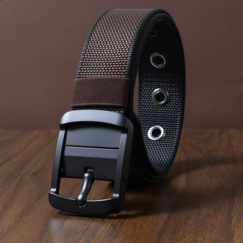 Maxence | Ceinture Nylon Verte Unisexe Boucle Réglable