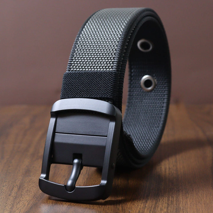 Maxence | Ceinture Nylon Verte Unisexe Boucle Réglable