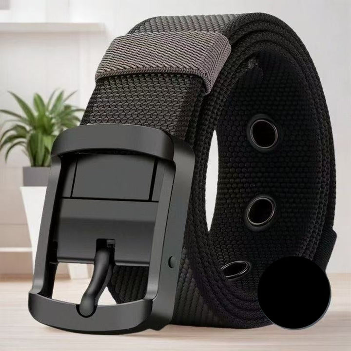 Maxence | Ceinture Nylon Verte Unisexe Boucle Réglable