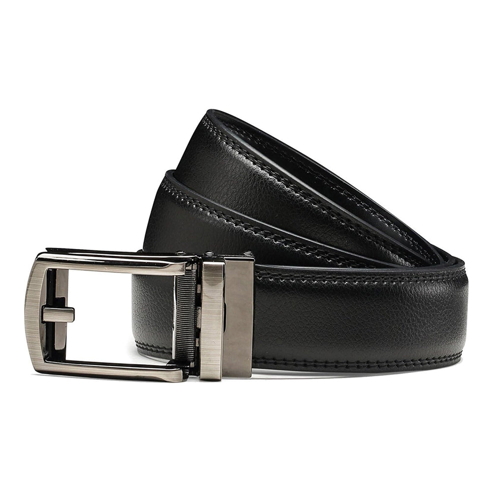 Maxime | Ceinture Cuir Noir Homme Boucle Automatique