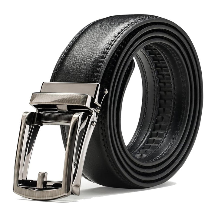 Maxime | Ceinture Cuir Noir Homme Boucle Automatique