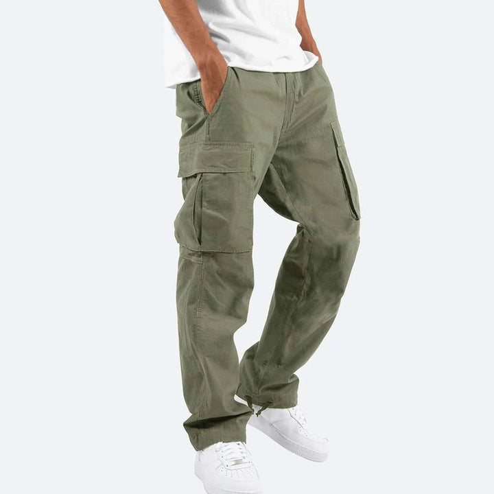 Maxime | Pantalon Cargo Homme Large Kaki