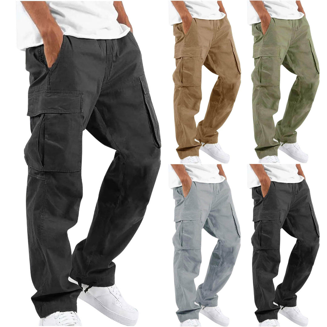 Maxime | Pantalon Cargo Homme Large Kaki