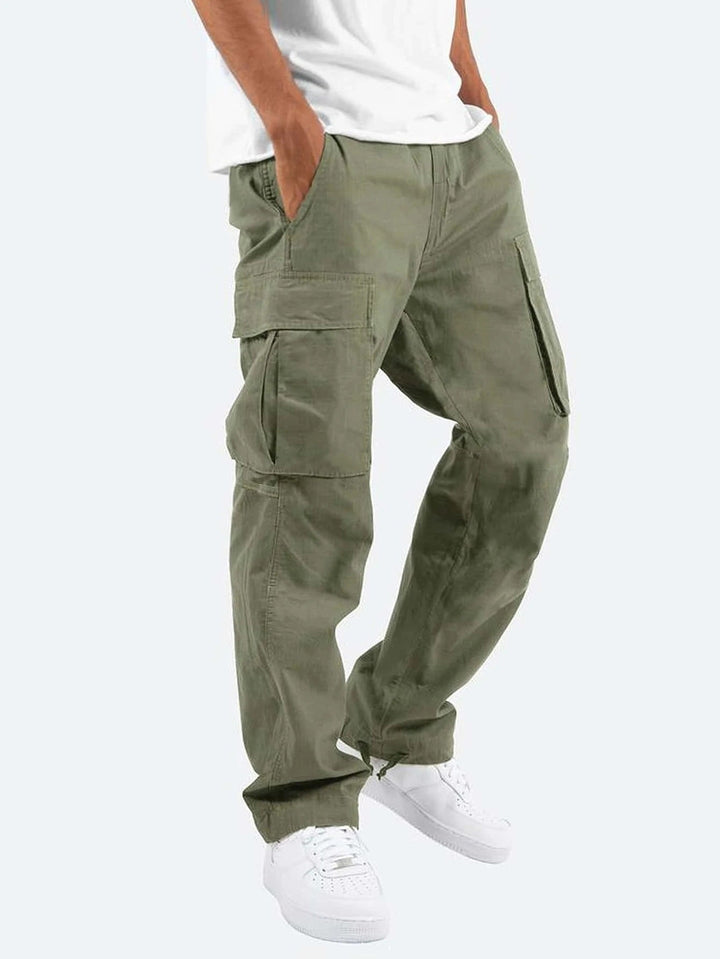 Maxime | Pantalon Cargo Homme Large Kaki