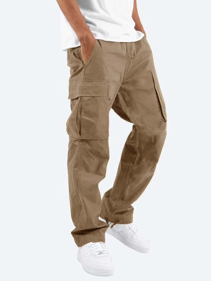 Maxime | Pantalon Cargo Homme Large Kaki