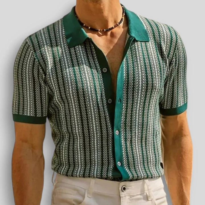 Maxime | Polo Homme Tricot Rayé Vintage