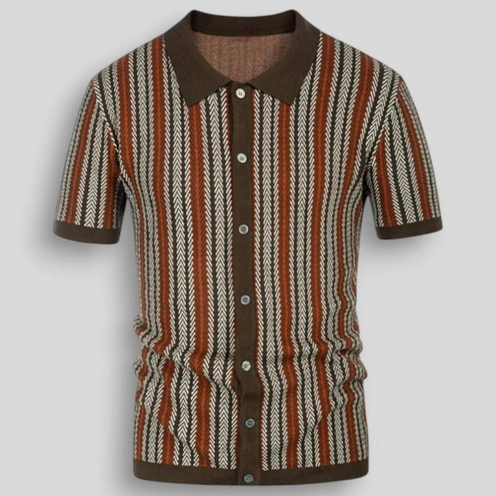 Maxime | Polo Homme Tricot Rayé Vintage