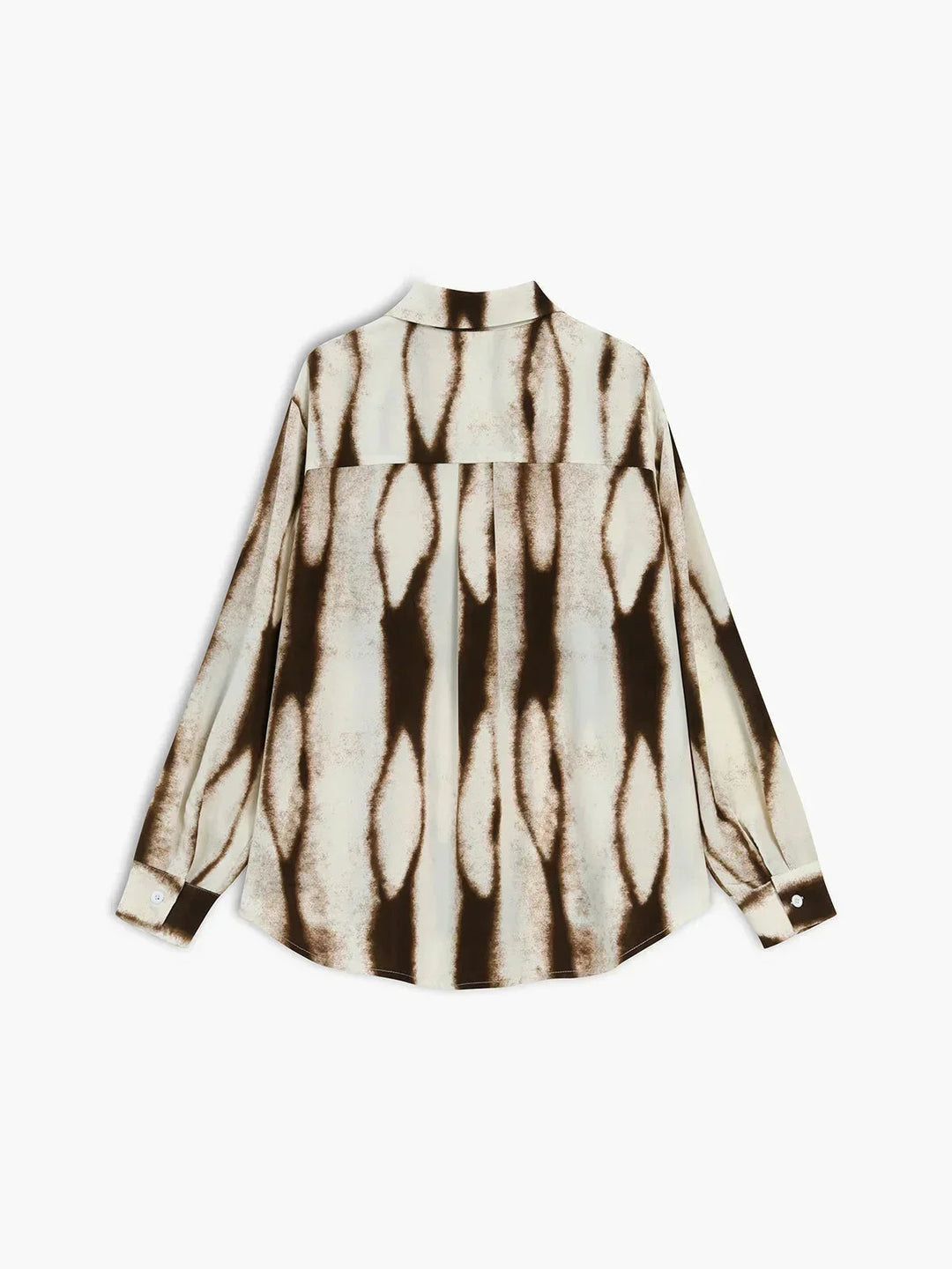 Morgan | Chemise Marron Boutonnée Manches Longues Oversize