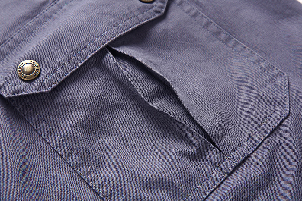 Nathan | Short Cargo Homme Noir Multi-Poches Zippées