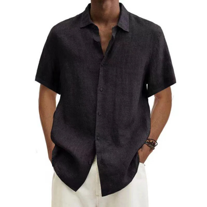 Nicolas | Chemise Homme Boutonnée Manches Courtes