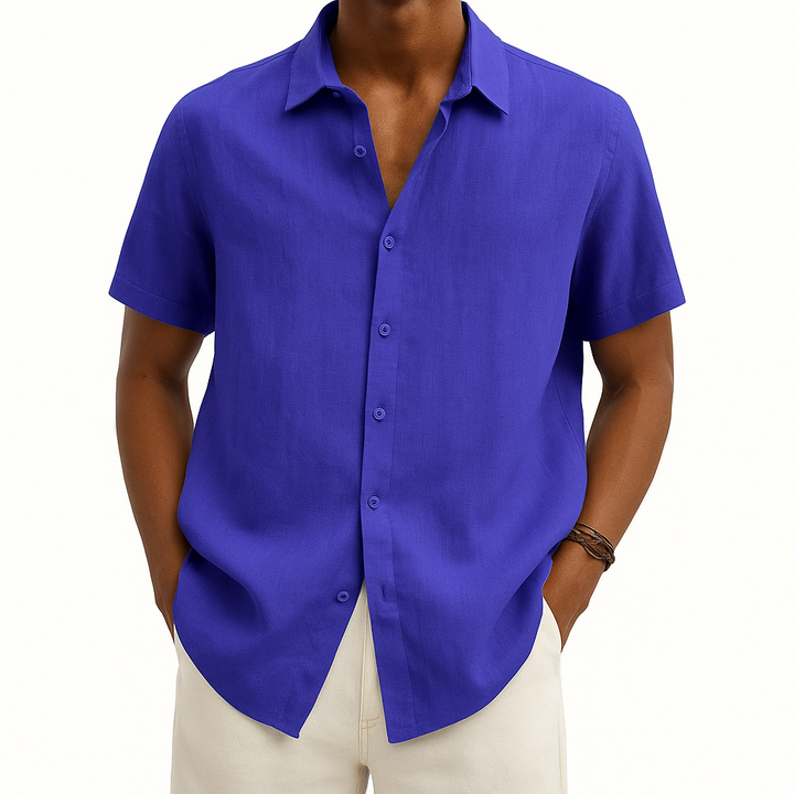 Nicolas | Chemise Homme Boutonnée Manches Courtes