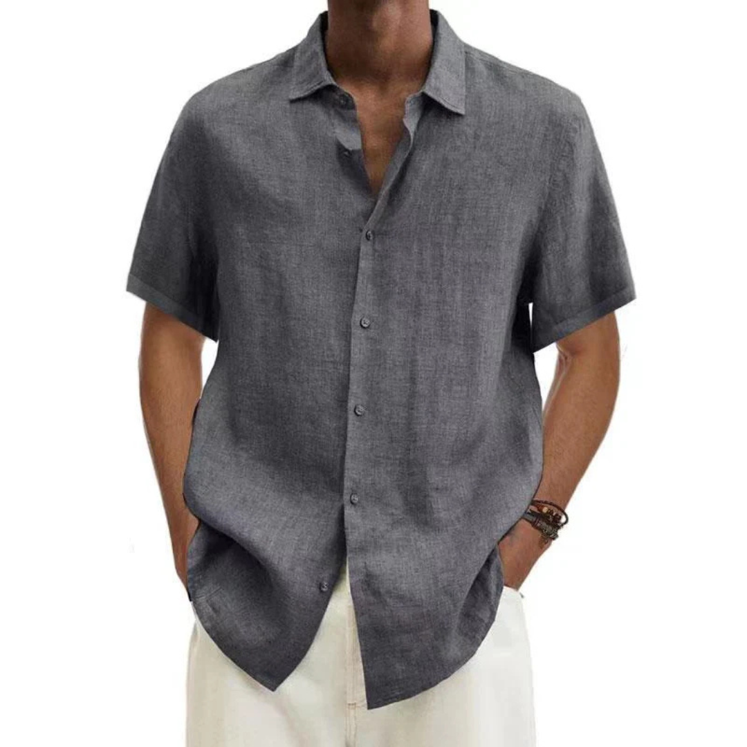 Nicolas | Chemise Homme Boutonnée Manches Courtes