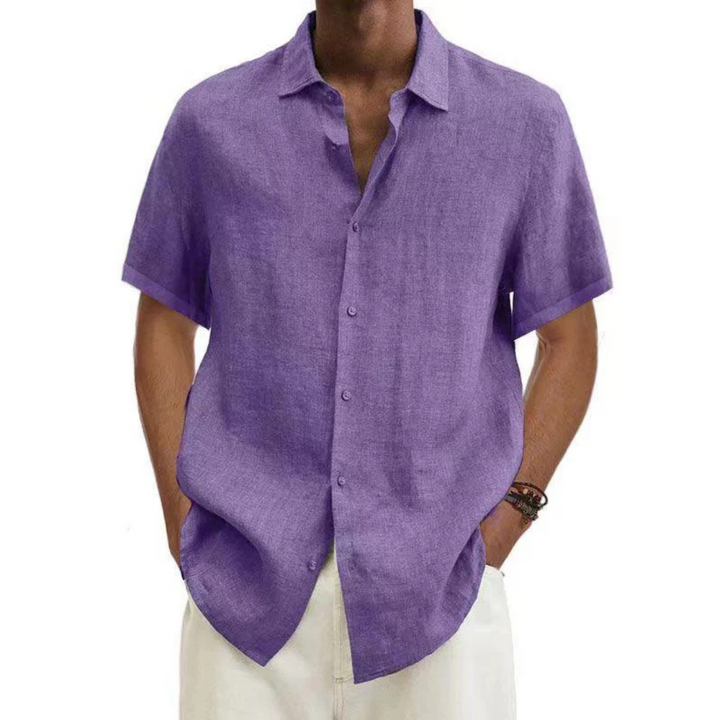 Nicolas | Chemise Homme Boutonnée Manches Courtes