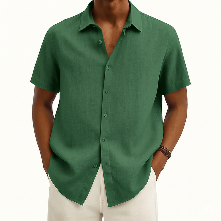 Nicolas | Chemise Homme Boutonnée Manches Courtes
