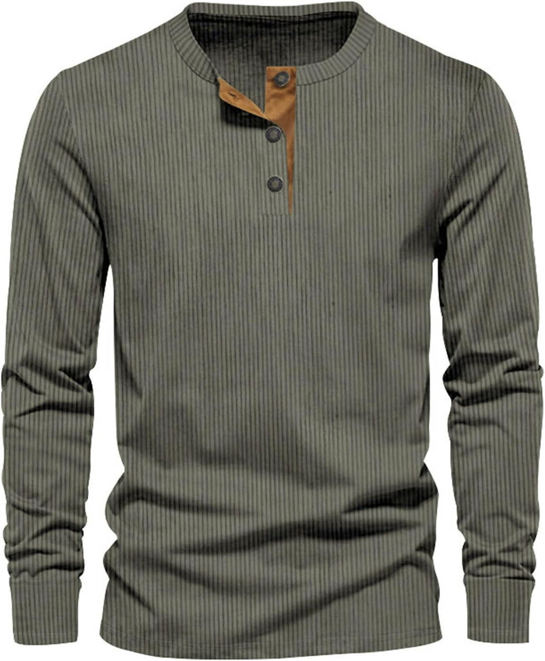 Nicolas | Henley Homme Manches Longues Bordeaux Côtelé