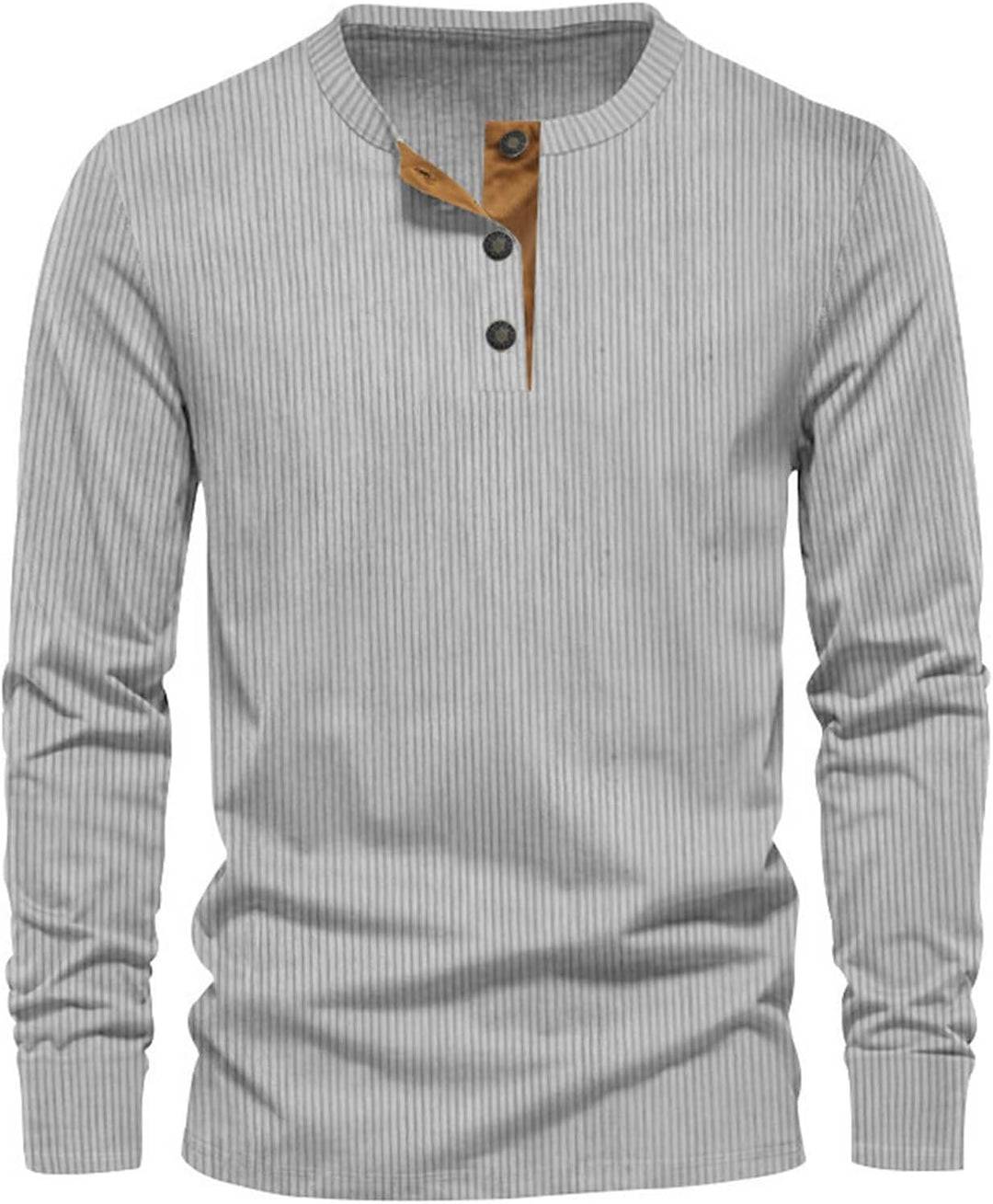 Nicolas | Henley Homme Manches Longues Bordeaux Côtelé