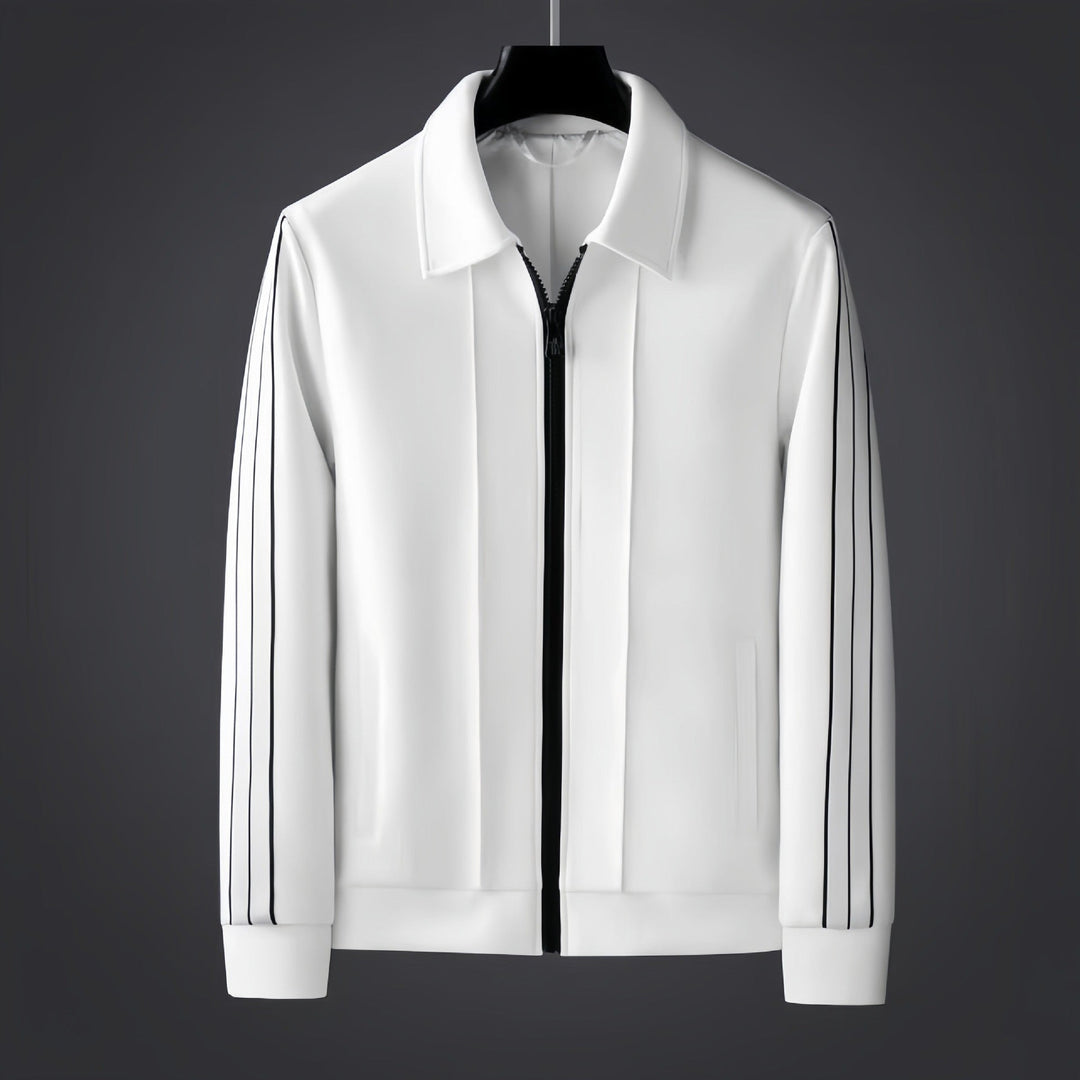 Nicolas | Veste Homme Zippée Bandes Contrastantes