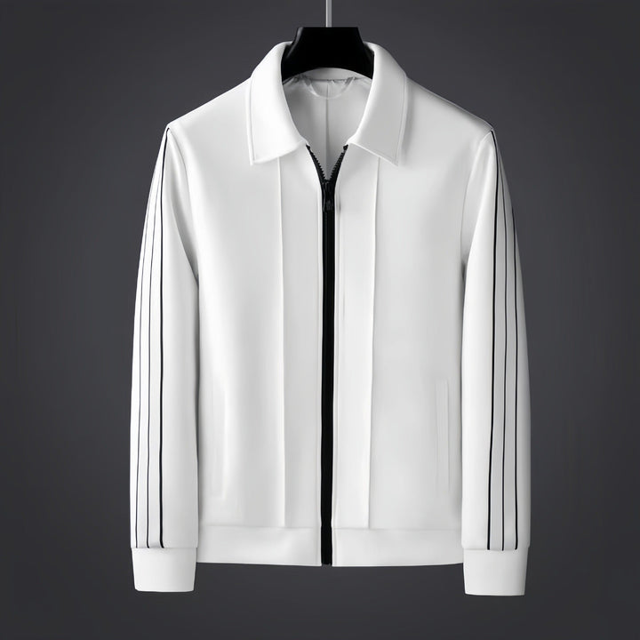Nicolas | Veste Homme Zippée Bandes Contrastantes