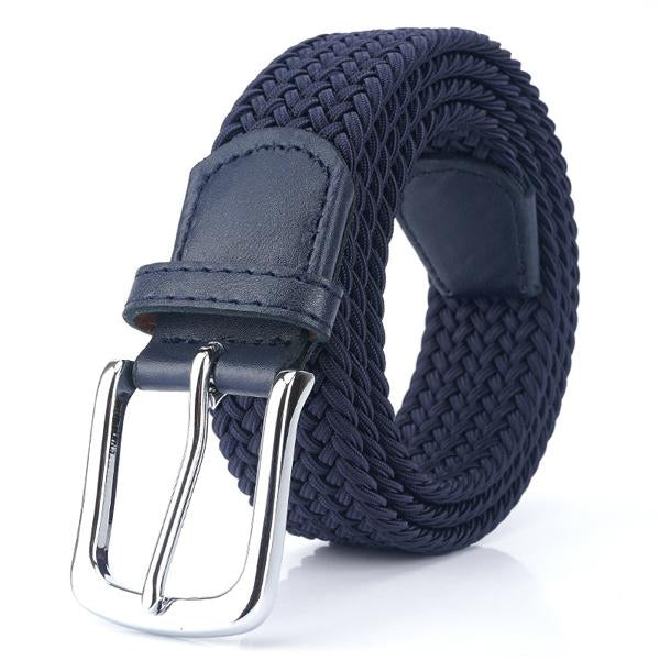 Noa | Ceinture Tressée Élastique Beige Boucle